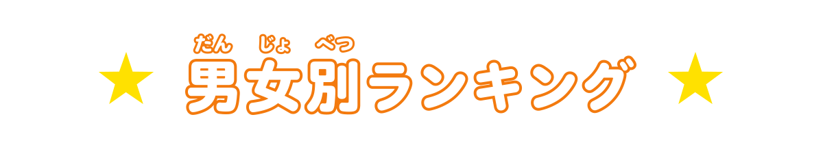 男女別ランキング